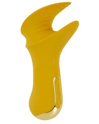 Penis Vibrator Masturbator mit flexiblen Vibro-FlÃ¼geln Gelb 